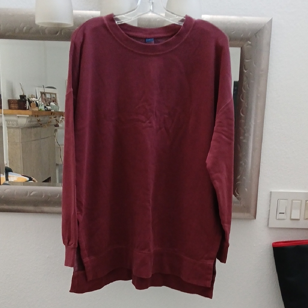 Old Navy Women's Burgundy Sweatshirt